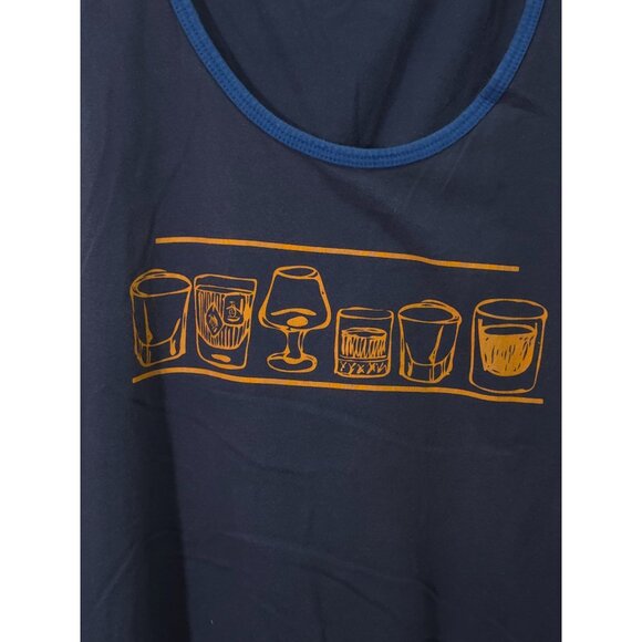 Penguin By Munsingwear Men's Graphic Navy Tank Top XL - Picture 4 of 7